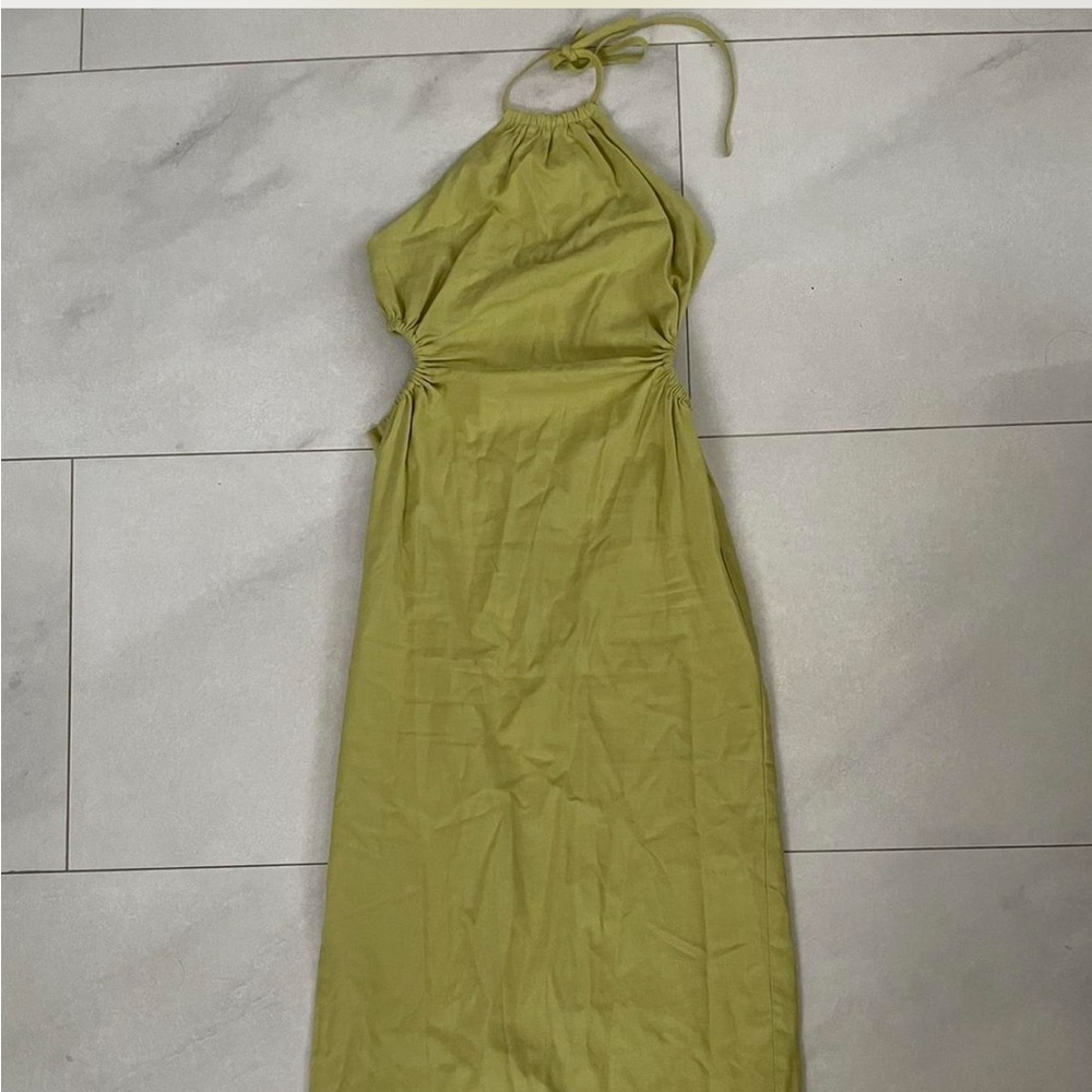 SOLD NWT Meshki Athena Olive Green cutout Dress
